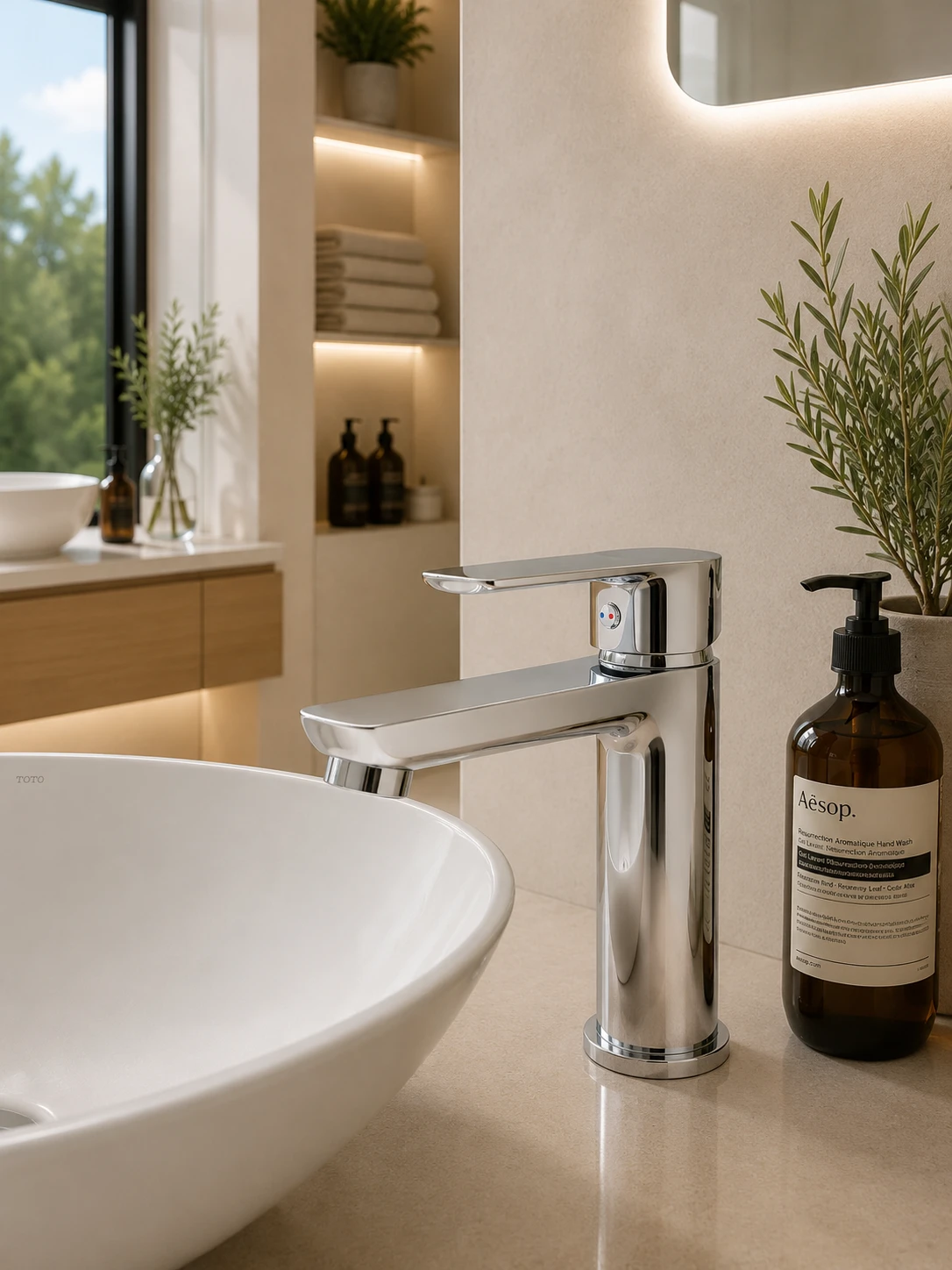Vòi lavabo nóng lạnh 1 lỗ BNR1327N
