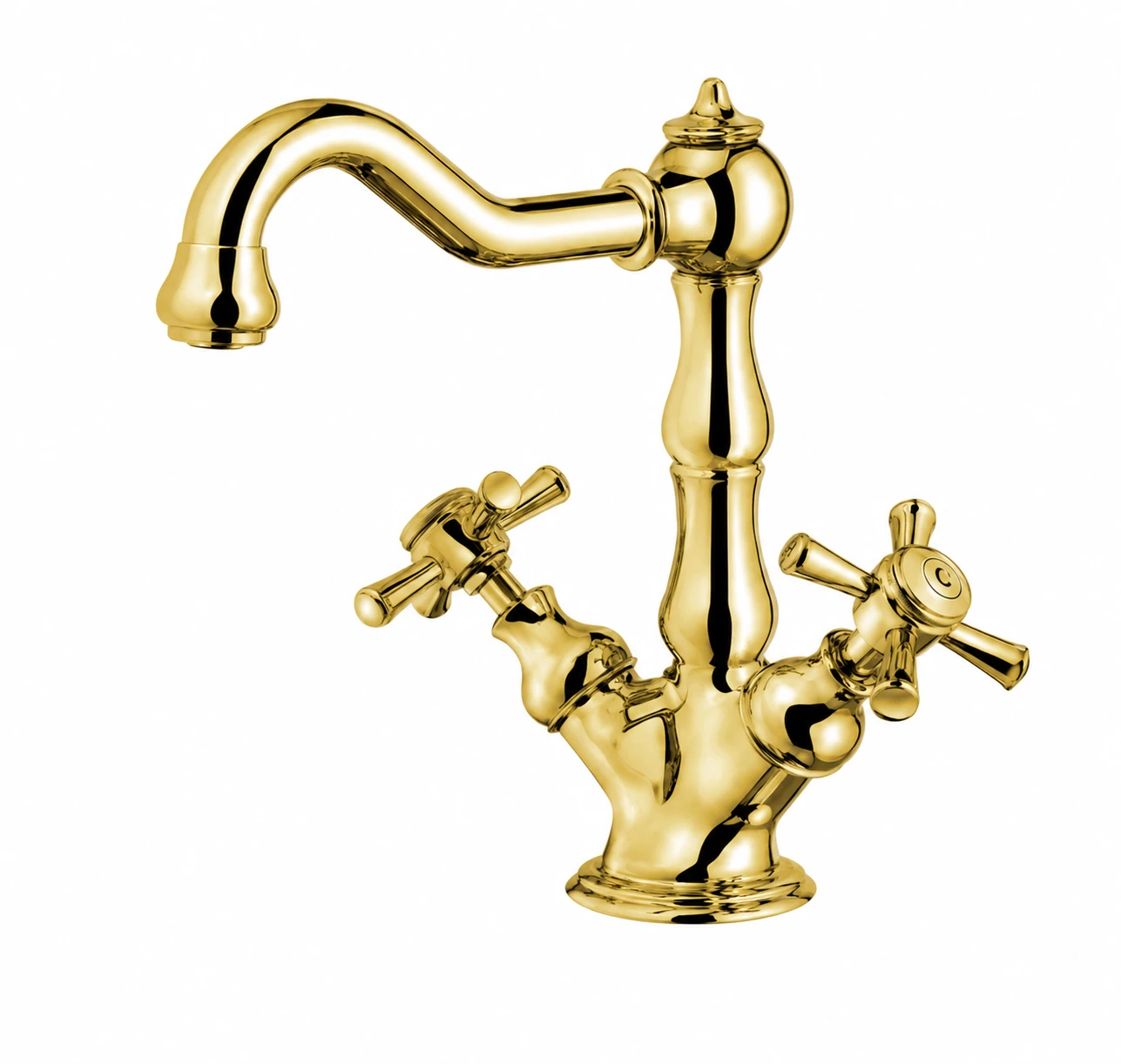 Vòi lavabo nóng lanh 1 lỗ mạ Vàng 60C4088MAG