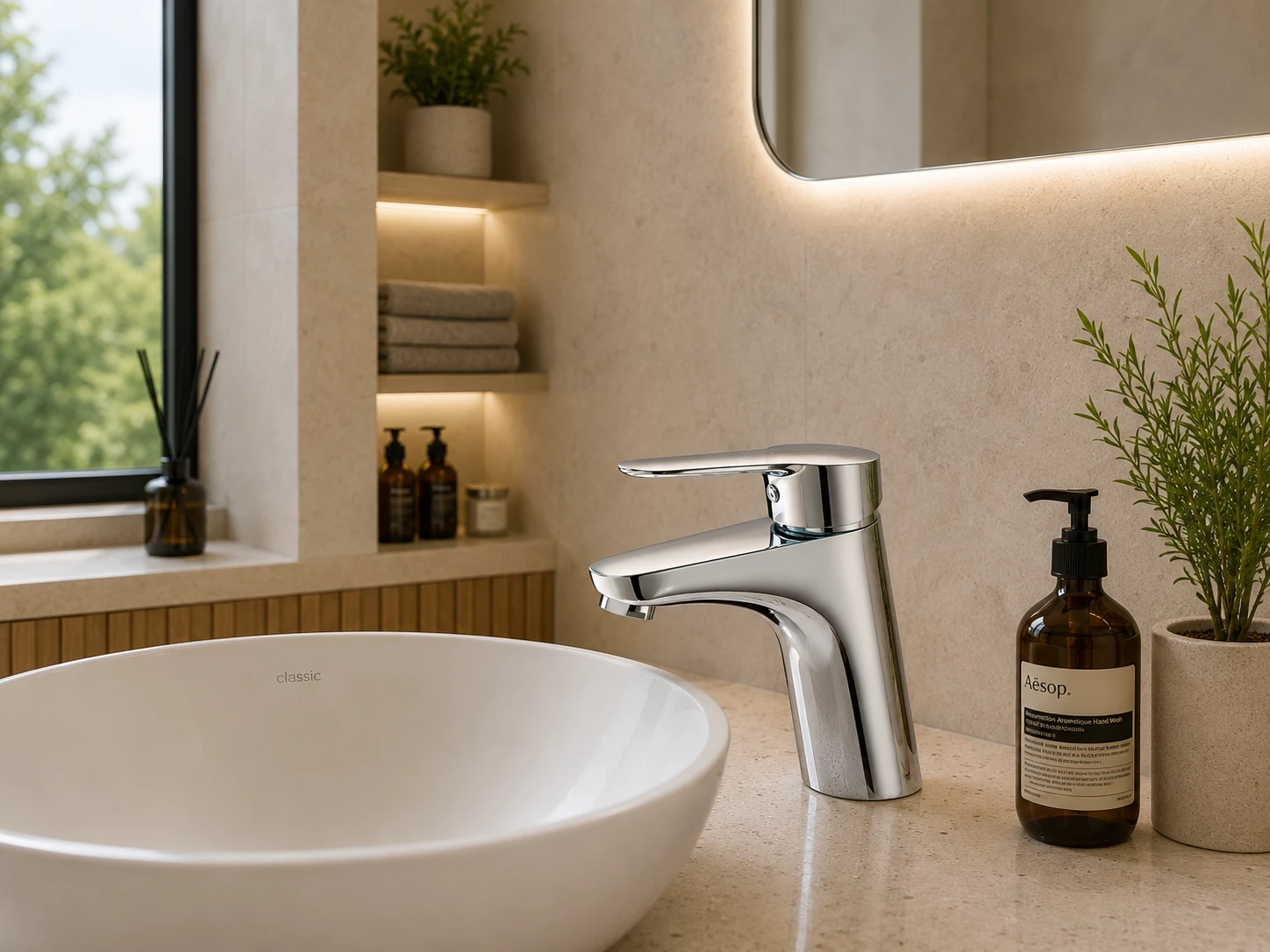 Vòi Lavabo nóng lạnh BNN1597
