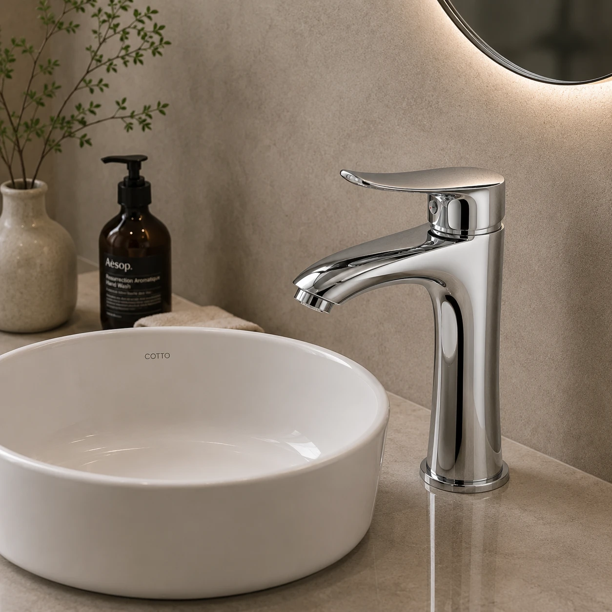 Vòi lavabo nóng lạnh 1 lỗ BNN1847