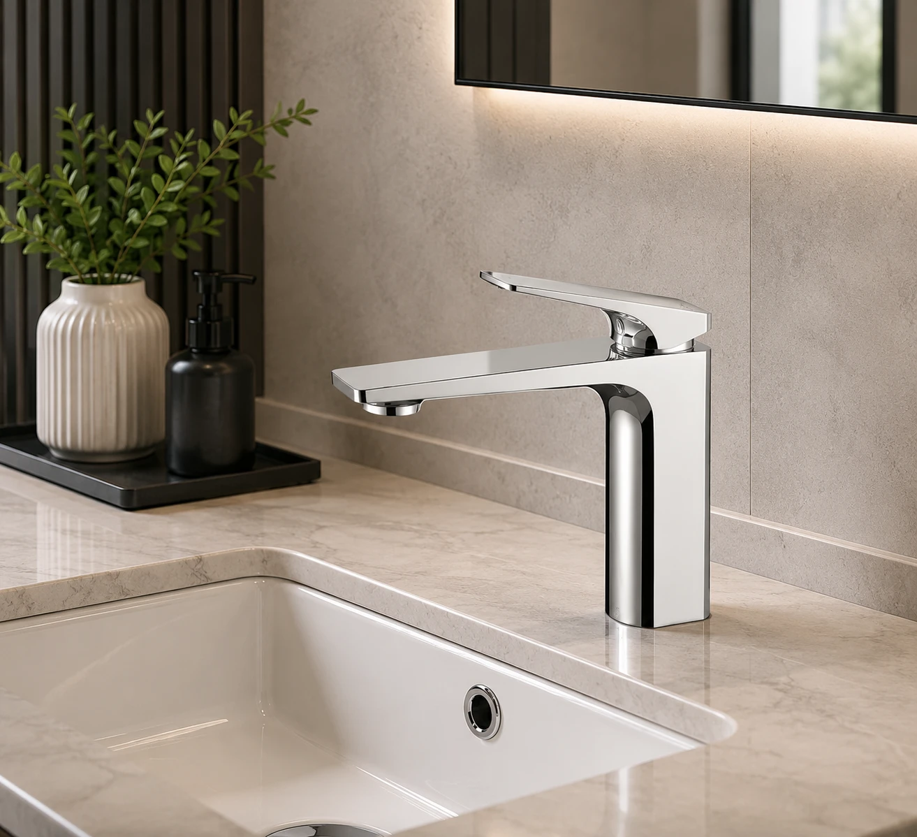 Vòi chậu nóng lạnh 1 lỗ BNP2118