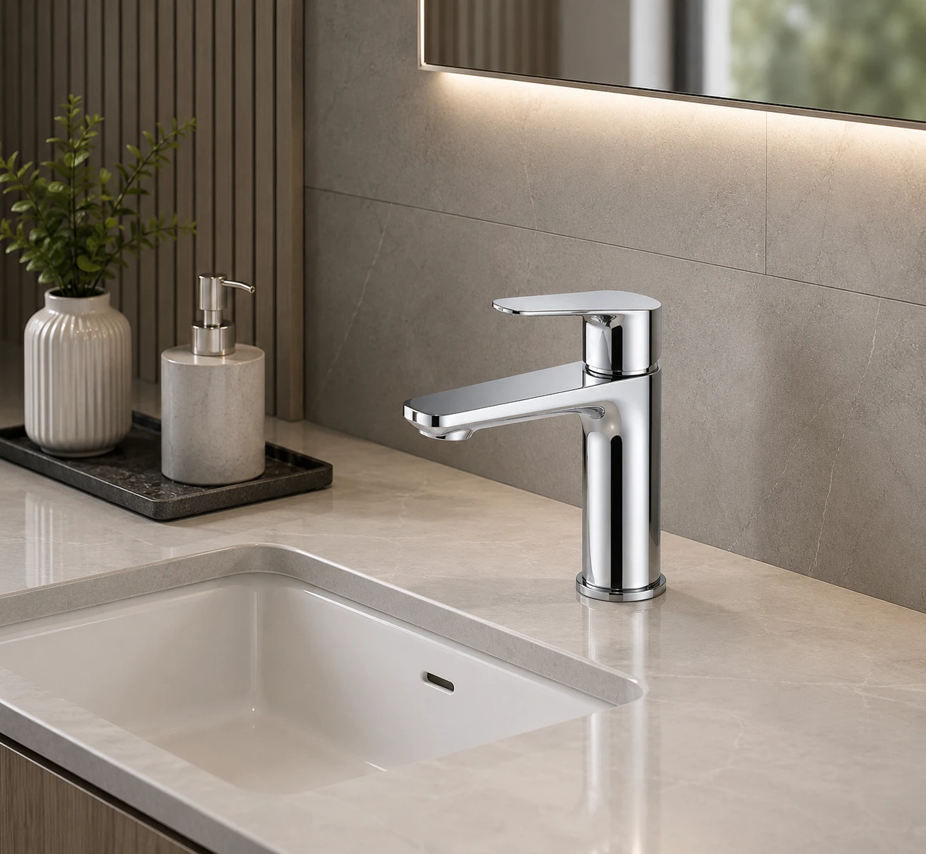 Vòi chậu cao nóng lạnh 1 lỗ BNP5010