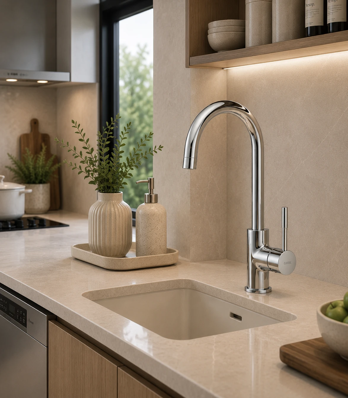Vòi bếp nóng lạnh KNX1279