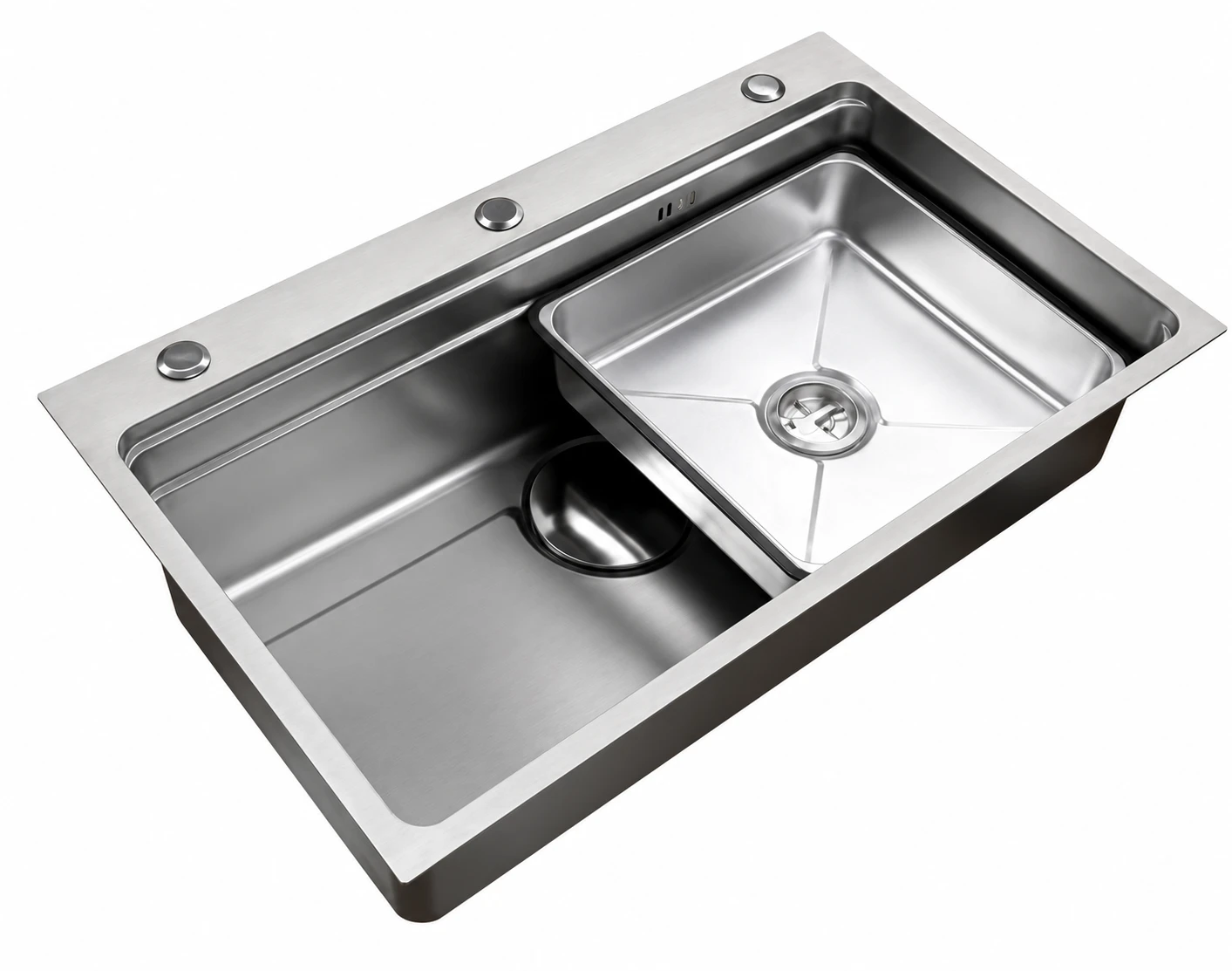 Chậu rửa một hố mặt Inox sần giật cấp DS7848
