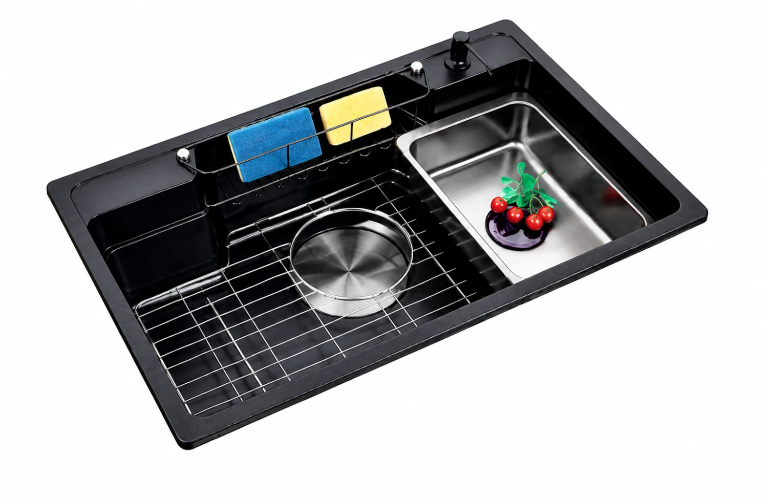 Chậu rửa một hố mặt Inox sần giật cấp DSG8050 Granit