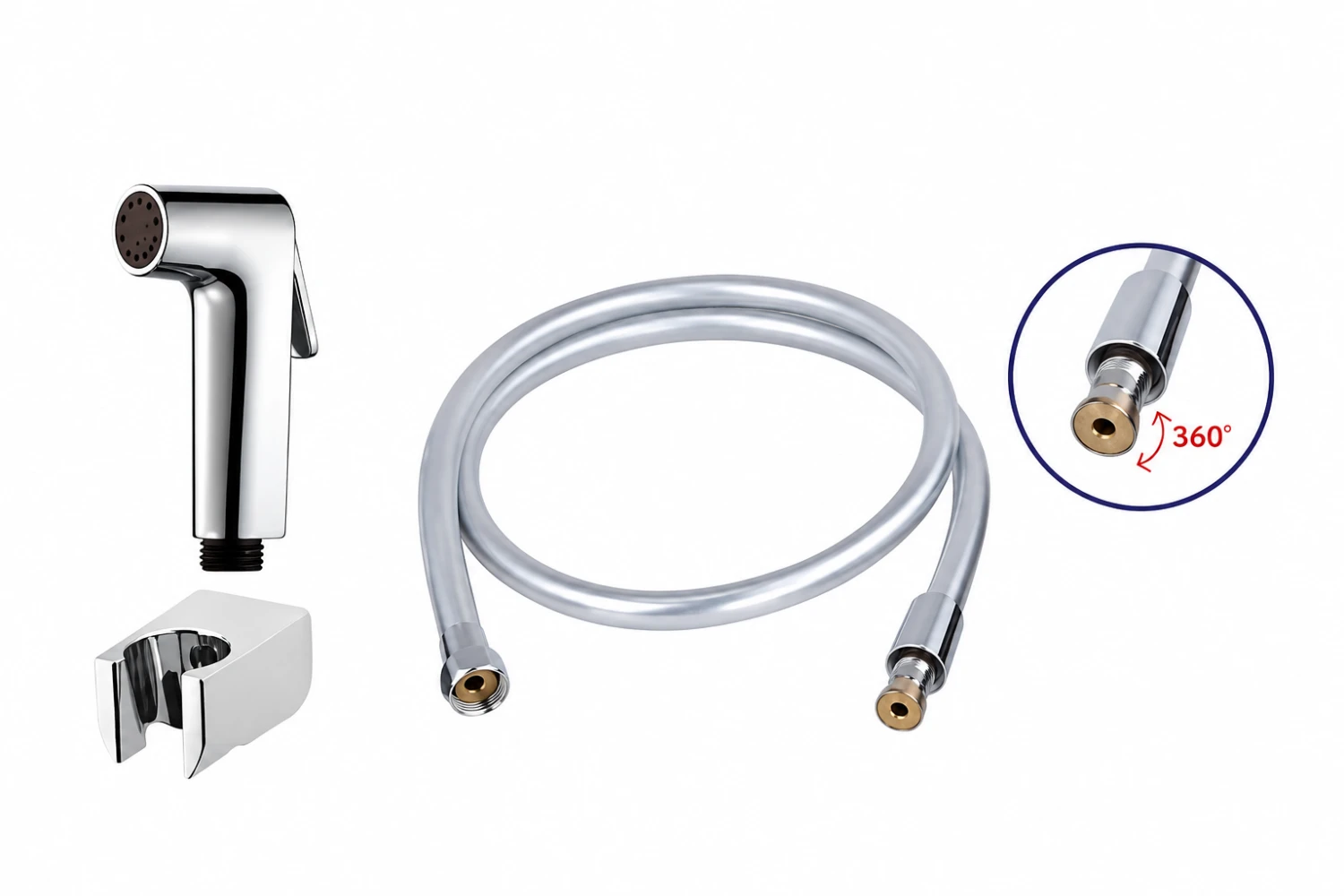 Vòi xịt bàn cầu 2 chế độ bấm A8250P