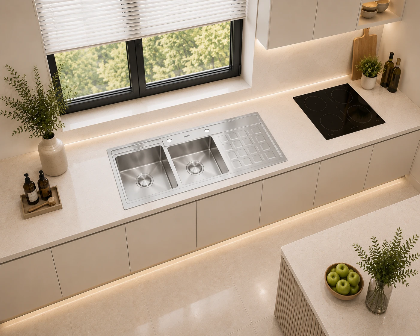 Chậu rửa bát thủ công cao cấp DS12048R