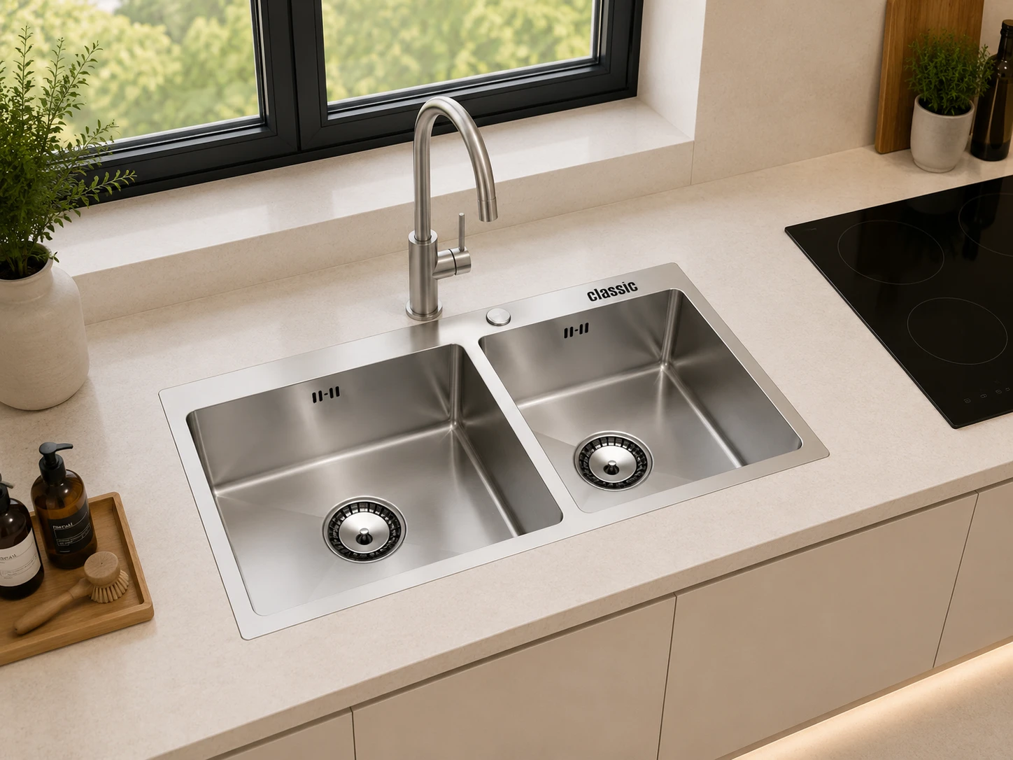 Chậu rửa bát thủ công DS8235