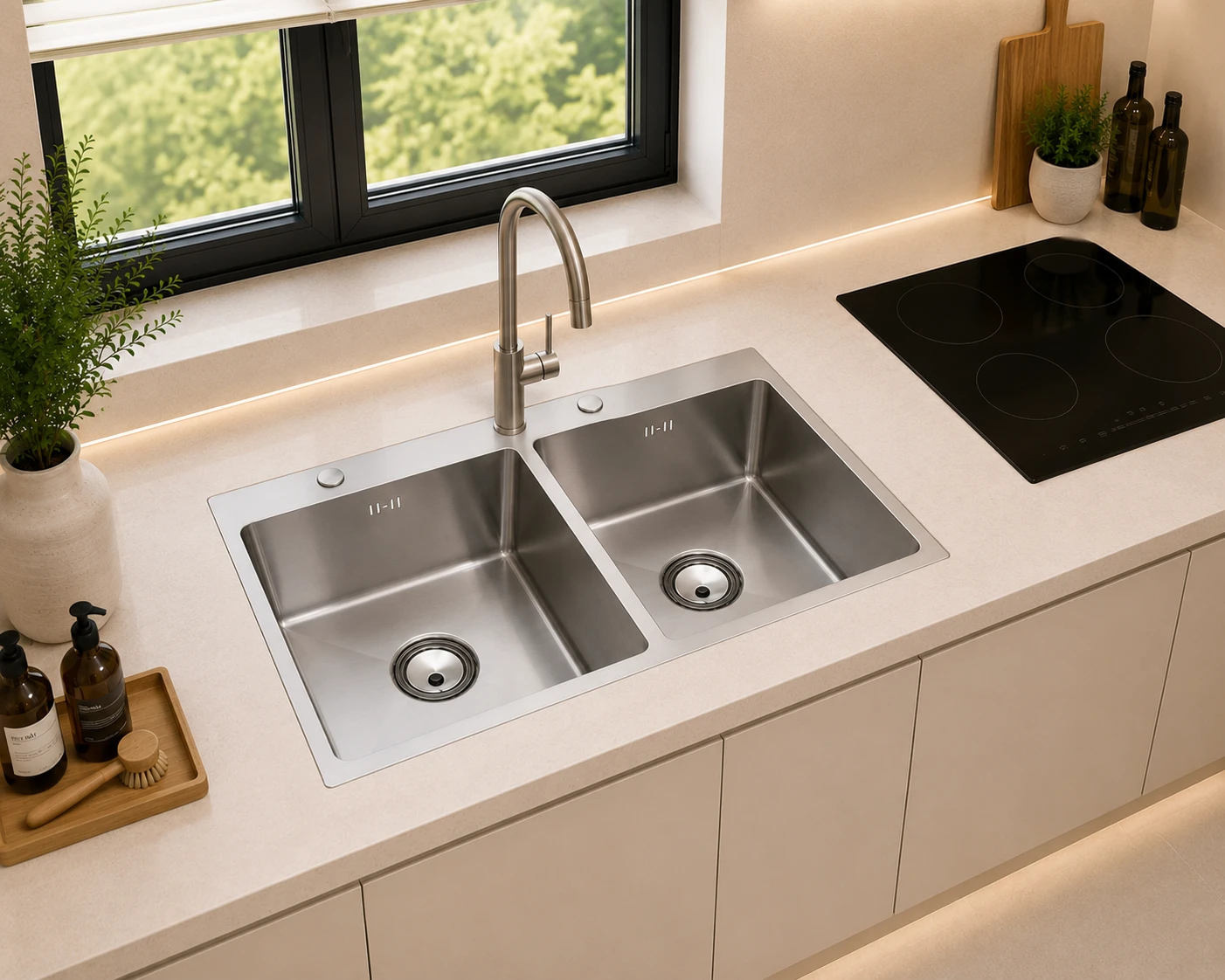 Chậu rửa bát thủ công DS8255