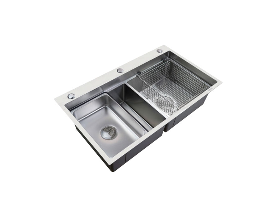 Chậu rửa hai hố cân giật cấp ...